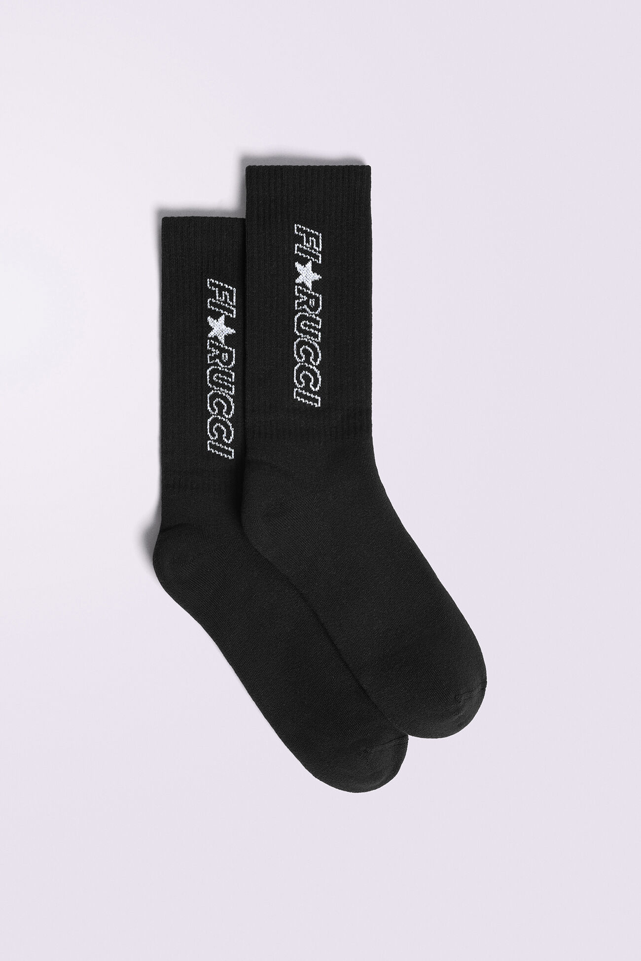 Glitter Star Logo Socks Black